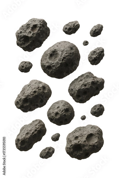 Fototapeta Asteroid Field copy High quality Realistic image.
