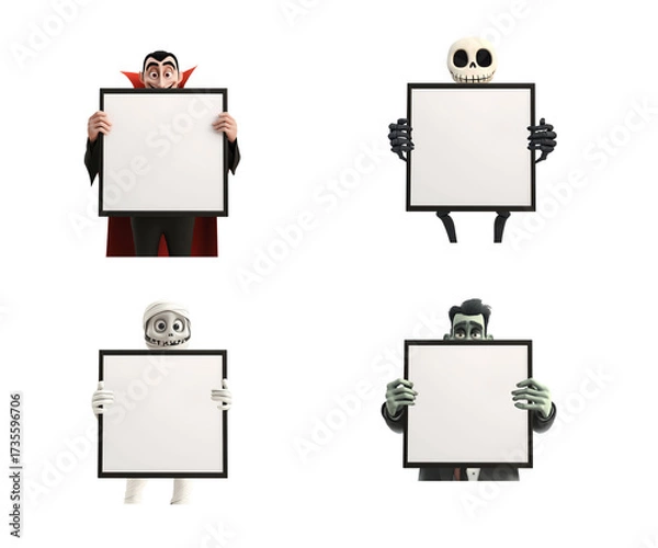 Fototapeta ハロウィンのキャラクター（背景透過）