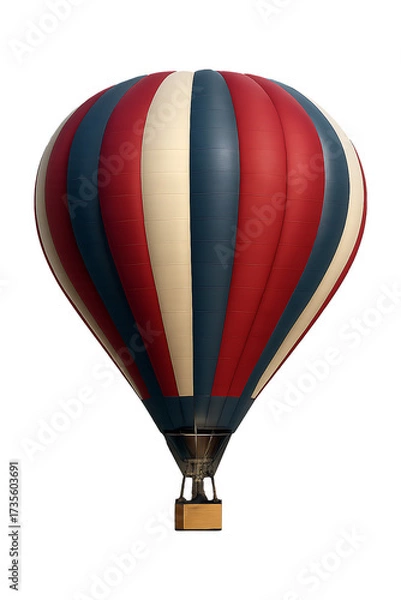 Fototapeta Air Balloon isolated on transparent background copy High quality Realistic image.