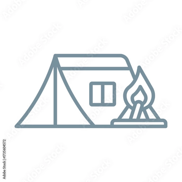 Obraz Camping Icon