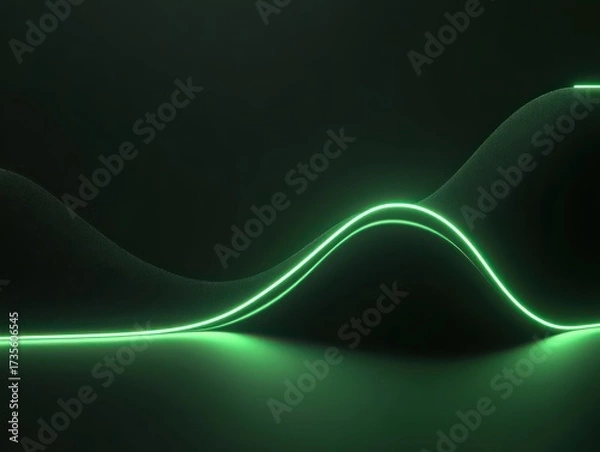 Fototapeta abstract business background with simple line smooth growing curve graph