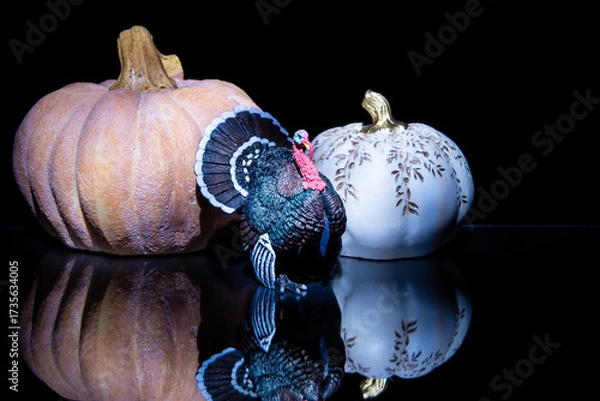 Obraz Thanksgiving the in the dark with lonexposure