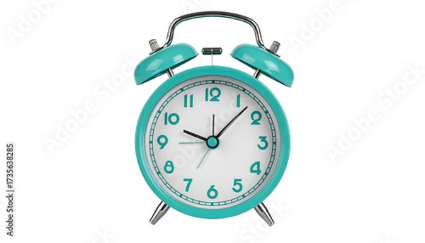 Obraz Teal retro alarm clock