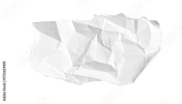 Obraz Crumpled white paper scrap