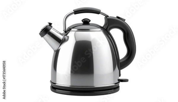 Obraz Shiny kettle with black trim