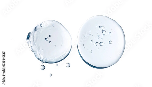 Obraz Two clear gel droplets