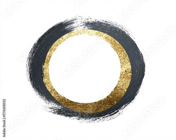 Obraz brush stroke texture behind centered icon, minimal poster style, copyspace