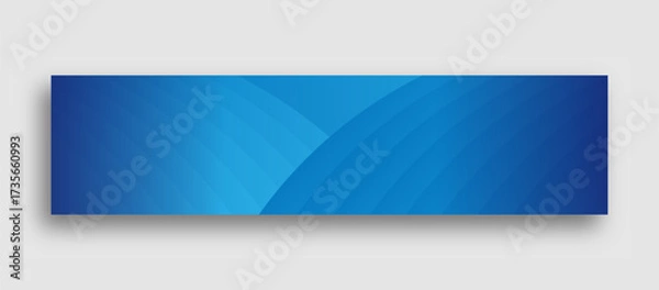 Obraz Abstract horizontal blue gradient background for linkedin banner