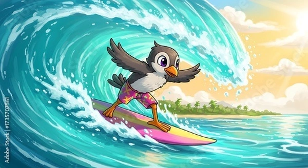 Obraz Coastal Currents & Feathered Flight