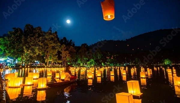 Fototapeta night view of the city of jerusalem