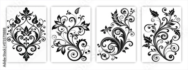Fototapeta Decorative elements collection
