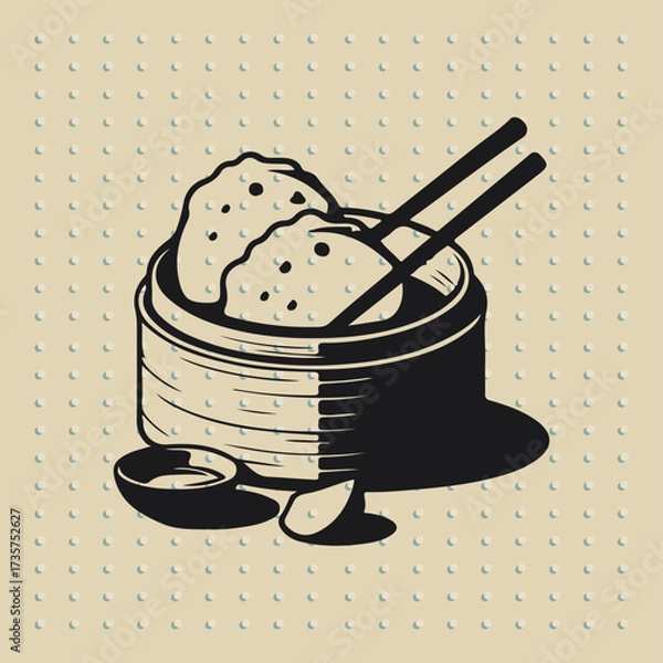 Obraz vector " dimsum " illustration vector Design white background