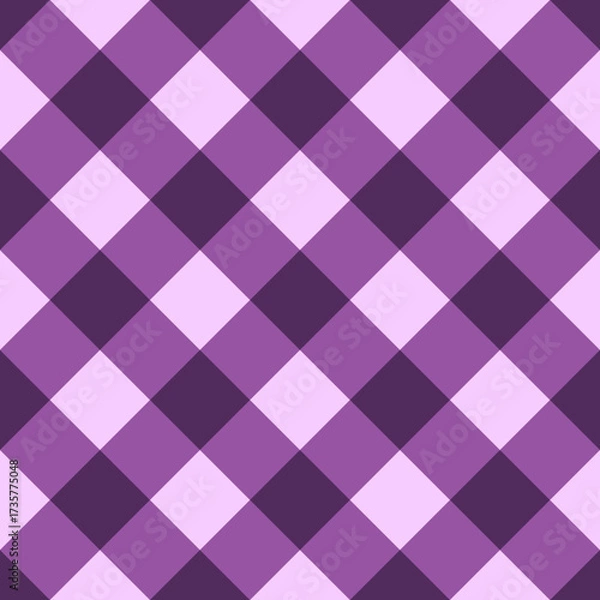 Obraz purple plaid fabric repeat pattern
