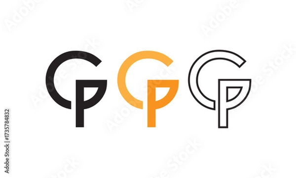 Fototapeta CP Logo Premium Vector