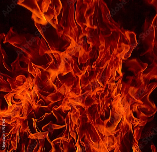 Obraz Red Fire Flames of Hell