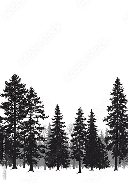 Obraz Silent Conifers