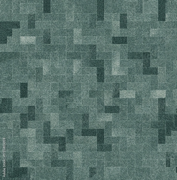 Fototapeta Textured background with irregularly laid out rectangles on a green background