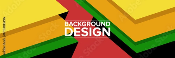 Fototapeta Modern abstract background for presentation design, dynamic shapes composition. Vector illustration
