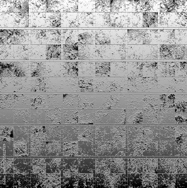 Fototapeta Abstract black and white texture grid pattern