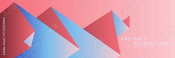 Fototapeta Modern abstract background for presentation design, dynamic shapes composition. Vector illustration