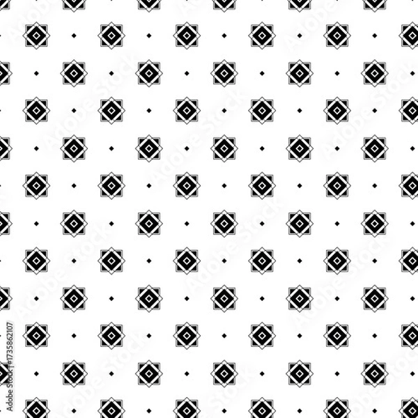 Fototapeta Floral seamless pattern, Thai pattern vector, Geometric pattern