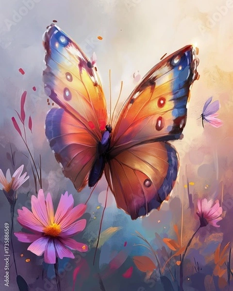 Fototapeta bright image of a butterfly