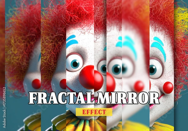 Fototapeta Fractal Mirror Photo Effect