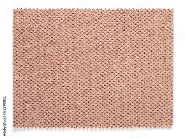 Obraz Fabric sample piece isolated on white