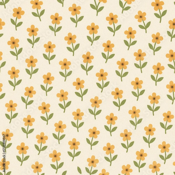 Fototapeta vintage seamless pattern, seamless ornamental pattern, vintage seamless pattern with flowers