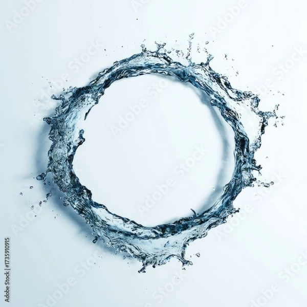 Fototapeta Abstract circular water splash