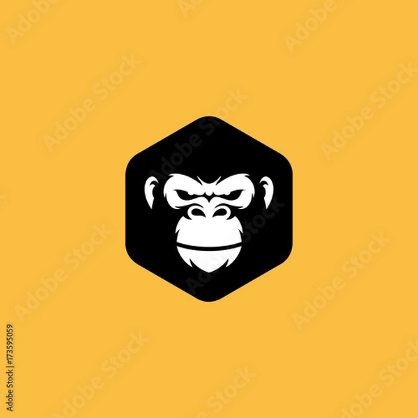 Obraz Gorilla logo icon