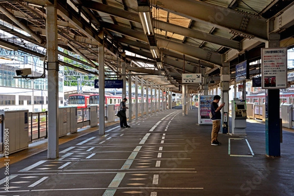 Obraz 京浜急行金沢文庫駅ホームの景色