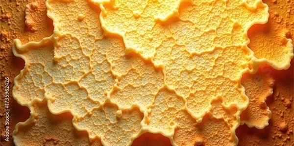 Fototapeta Intricate venation; sun-baked, parchment-like texture , macro, isolated, stock photo