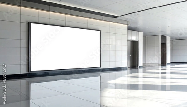 Obraz デジタルサイネージとして映えるビジネス広告用大型スクリーン