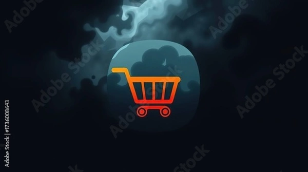 Obraz Shopping Cart Abstract.