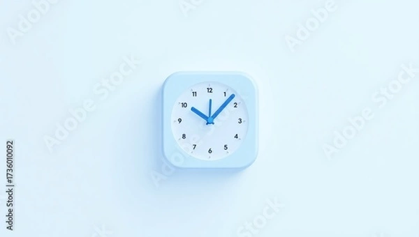 Obraz Simple Square Clock.