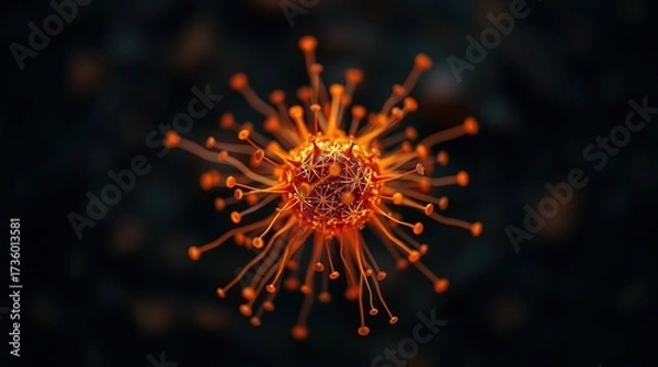 Obraz Virus Cell Microorganism.