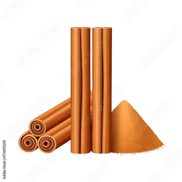 Fototapeta A collection of dried fruit leather rolls and a cone shaped piece isolated on transparent background