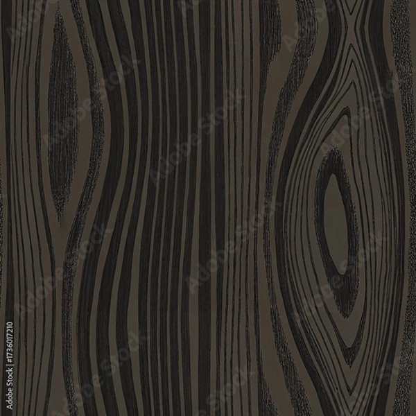 Fototapeta 
Dark brown wood grain texture with natural vertical lines and knots, creating rustic organic pattern with deep chocolate tones and flowing details