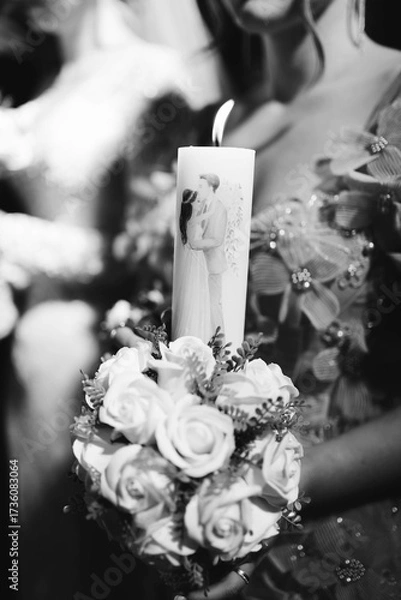 Obraz wedding bouquet on the table