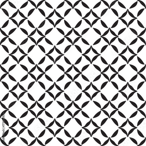 Obraz Abstract Black Oval Geometric Vector Pattern Illustration