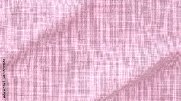 Fototapeta Soft pink fabric texture with subtle woven pattern, perfect for various textile applications and design projects