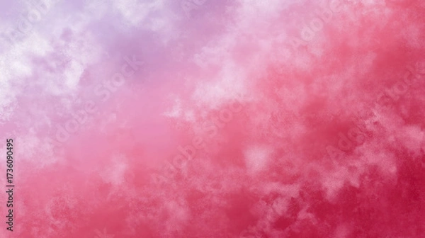 Fototapeta Soft pink and purple clouds create dreamy atmosphere, evoking feelings of calm and serenity. This abstract background is perfect for various