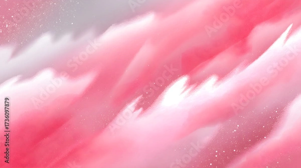 Fototapeta Soft pink and gray abstract background with gentle gradients and star like specks, evoking dreamy atmosphere
