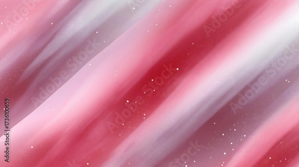 Fototapeta Soft pink and red abstract background with flowing lines and subtle stars creates dreamy atmosphere