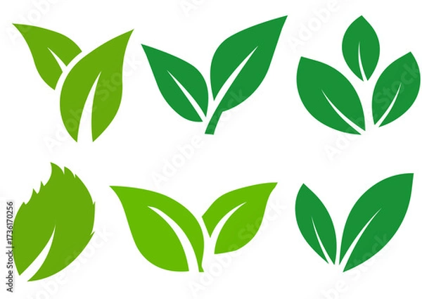 Fototapeta Vector Icons for Nature, Ecology, and Agriculture