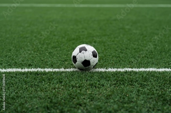 Fototapeta "Aerial Soccer Field Diagram for Game Strategy or Design"