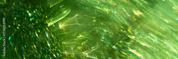 Obraz abstract green blurred background, web banner