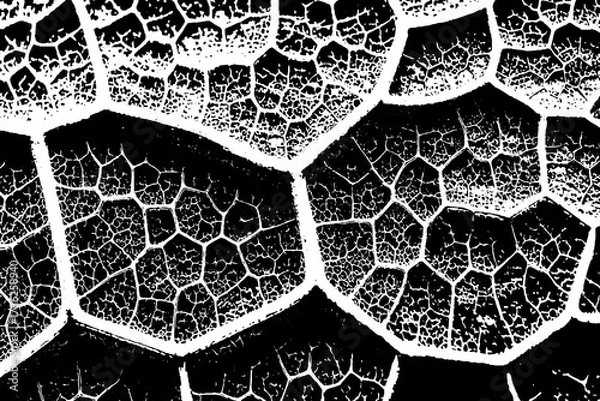 Obraz Abstract Leaf Vein Texture in Black and White