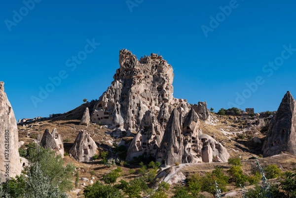 Fototapeta Landscape of Goreme valley in Cappadocia